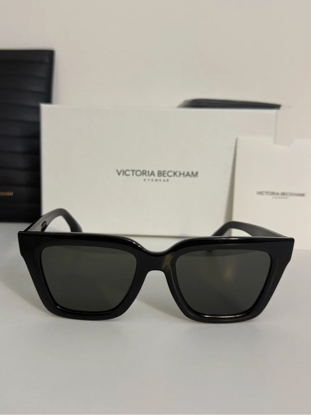 Victoria Beckham VB644S 001 Black Square Sunglasses - As Worn By Princess Kate